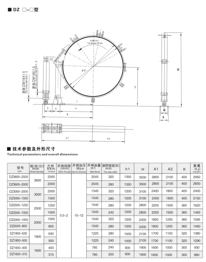 DZ系列帶式制動(dòng)器10