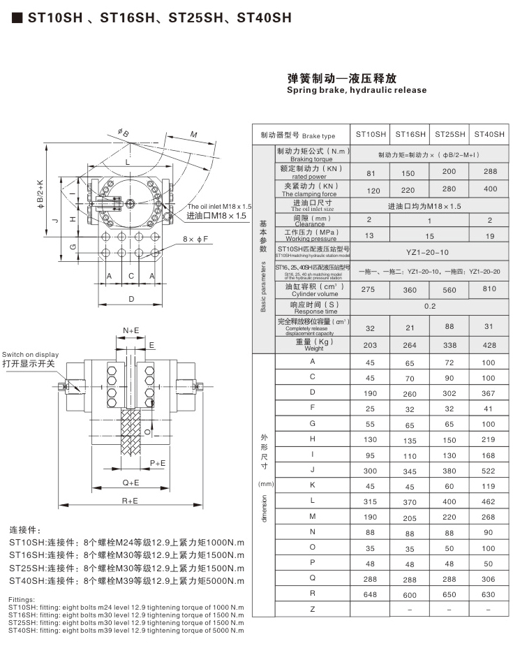SH系列液壓失效保護(hù)制動器05